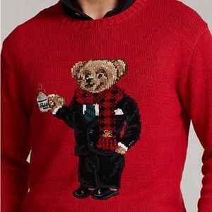 Lunar new year polo bear sweater 2x